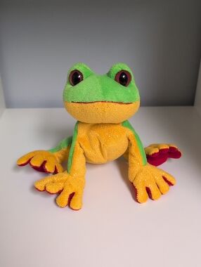 🩵3/$20🩵 Webkinz Lilkinz Tree Frog No Code GANZ Collectible Y2K Vintage Plush